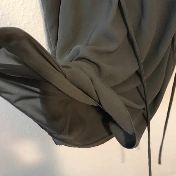 Aritzia Wilfred Sabine Wrap Front black Mini Dress Size XS Cocktail Dress - Picture 8 of 10